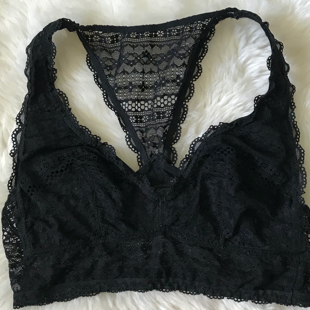5 FOR $25 - VS Black Racerback Bralette